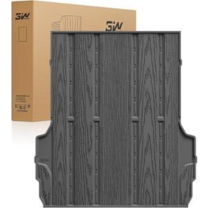 3W Truck Bed Mat Compatible with Chevrolet Chevy Colorado/GMC Canyon 2026 2025 2024 2023 5FT Car Accessories, All Weather TPE Pickup Car Bed Floor Liner Truck Bed Liner Cargo Trunk Accessories