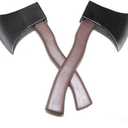 2Pcs Realistic Foam Axe Toy, Halloween Fake Axe Lumberjack Costume Props Hatchet Weapon Toy