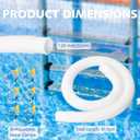 Pool Hose for Above Ground Pools, 3 Packs 1.25" Diameter Pool Pump Replacement Hose 41 Inches Length Swimming Pool Hose with 6 Pcs Hose Clamps