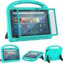 11in Tablet Case for KidsNot Fit for iPad TCL 11 inch Tablets, Patamiyari Lightweight Shockproof Kids Case with Screen Protector Handle Stand -Turquoise