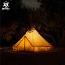 ShinHye Canvas Bell Tent Yurt Tent 4 Seasons for Camping 100% Cotton Glamping Tents with Stove Jack, Family Camping Outdoor Hunting Party, 4M-13.1 FT