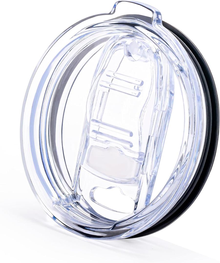 Prurex 20 oz Tumbler Replacement Lid for YETI Rambler, Atlin, SUNWILL Cup, Spill Proof Splash Resistant Lids Covers for 3.2" Cup Mouth