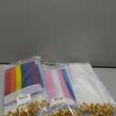 AIVS 90 Packs Small New Intersex Progress Pride Rainbow Gay Stick Flag Mini Hand Held LGBTQ Flags Decorations 5x8inch,Set of 3