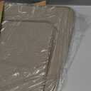 FH Group Car Floor Mat 4 Piece Set Driver's Seat with Heel Pad Deluxe Front 66 x 43 cm Rear 32 x 43 cm Beige
