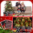 Sinmoe 200 Pcs Plastic Christmas Bags Bulk Christmas Merchandise Gift Bag with Handle 9" x 12" Reusable Xmas Goodie Treat Pouch for Candy Retail Shopping Business Party(Black Red,Mouse)