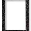 Memory Box Certificate Frames Glitter Range Photo Frame Sparkling Glitter Effect Picture/Photo/Poster Frame with Perspex Sheet - Moulding 35mm Wide and 24mm Deep - 9×11" Black Colour
