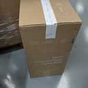 Set of 2 Tall Planters, 24" Large Indoor Outdoor Flower Pots with Tray, Modern Tapered Planters for Porch, Patio, Garden, Backyard(White)