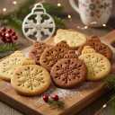 BAKERLOGY Snowflake Bauble Cookie Cutter - Merry Christmas cookies - Detailed Biscuit Cutter Design for Baking and Crafts, ideal on fondant, dough, clay