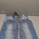 Ginsiom Men's Denim Vest,Sleeveless Jacket Slim Fit Vintage Casual Ripped Summer Jean Vest for Men, Size S