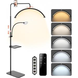 Half Moon Lash Light, 24-inch Professional Shadow-Free Lamp for Lash Techs