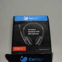 Wireless Headset with Mic for Work, Bluetooth Headphones with Microphone Noise Canceling & USB Dongle, Handsfree 26+ Hours Battery & Mute Button, for Office/Call Center/Laptop/MS Teams/Conference