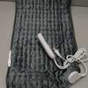 Deepsoon Heating Pad,Electric Heating Pads for Back,Neck,Moist Heating Pad for Abdomen Shoulder Knee Legs,Dry/Moist Heat&Auto Shut Off,Mother's Day Birthday for Men and Women,Dark Gray,24x12 Inch