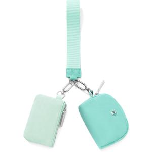 Mum's Memory Mini Zip Around Wristlet Wallets for Women -KeyChain Wallet with Detachable Dual Pouch Wristlet -Key Chain Coin Purse Small Wallets