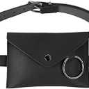 Women Mini Envelope Flap Faux Leather Fanny Pack Waist Bag Handbag Clutch Cell Phone Pouch