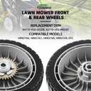 CheeMuii HRR216 Lawn Mower Drive Wheels Kit 2 Pcs Rear Wheels 42710-VE2-M02ZE Replace for Honda HRR216 HRS216 HRT216 Walk-behind Lawn Mower