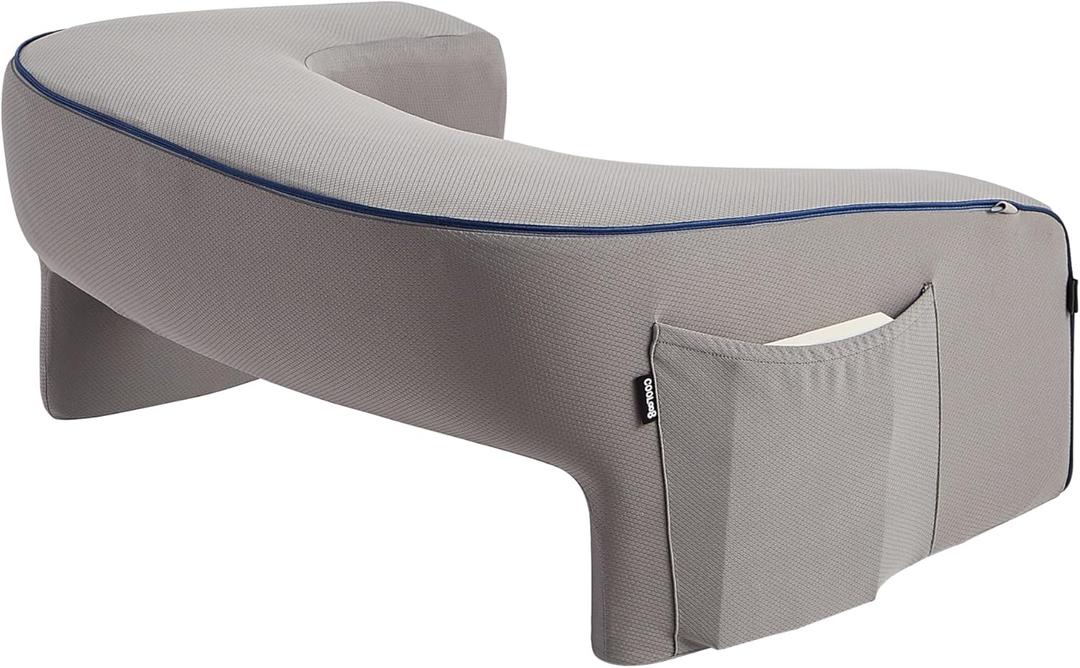 Reading Pillow, Laptop Pillow for Lap, Large Gaming Pillow for Reading, Working, Gaming or Sitting in Bed Floor Couch(Dark Grey)