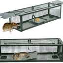Live Animal Humane Trap 2-Door Mouse Trap Cage for Chipmunk, Rats, Squirrels, Voles, Rodent and Small Size Pests