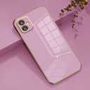 Compatible with Samsung Galaxy A04 Case Silicone Pink, Plating Phone for Samsung A04 Case Shockproof Thin and Soft Cover (Purple)