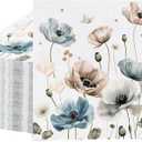 100 Pcs Floral Paper Napkins,Watercolor Boho Floral Napkins Disposable Cocktail Napkins Decorative Beverage Napkin for Wedding, Bridal Shower, Birthday