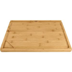 Dexas Prep-Tech Home Chef Bamboo Cutting Board with Integrated Tablet Holder Groove, 12x16 Inches