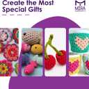 20 Acrylic Yarn Skeins - 438 Yards Multicolored Yarn in Total  Great Crochet and Knitting Starter Kit for Colorful Craft  Assorted Colors