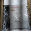 Electric Fireplace Stove Heater - Freestanding Fireplace Heater for Indoor Use with Realistic 3D Flame, Adjustable Thermostat & Remote, Quiet, Timer for Living Room and Bedroom (Matte Black)