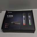 FIFINE UHF Dual Channel Wireless Handheld Microphone, Easy-to-use Karaoke Wireless Microphone System-K036