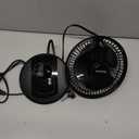 Holmes 6” Personal Table Fan – 2 Speeds, Compact, 15° Head Tilt, Wide-Angle Oscillation, Black