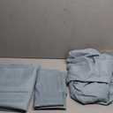 URBANHUT 1000 Thread Count Queen Sheet Set Egyptian Cotton, Long Staple Soft & Breathable, 4 Pc Bed Sheet Sets, Luxury Hotel Sateen Sheets Fits 16" Deep Pocket - Light Blue