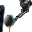 A2C for Qi2 15W Magsafe Car Mount Charger, Qi2-Certified Wireless MagSafe Car Charger with Semiconductor Cooler, Dash/Windshield Magnetic Wireless Phone Charging for iPhone 16-12 [with PD Adapter]