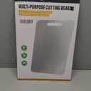 Titanium Cutting Board for Kitchen - 100% Pure Titanium Cutting Boards Non Toxic - 2025 New Upgrade Double Sided Metal Chopping Boards for Meat, Vegetables, Fruits, Dishwasher Safe (14" x 10", 1-Pack)