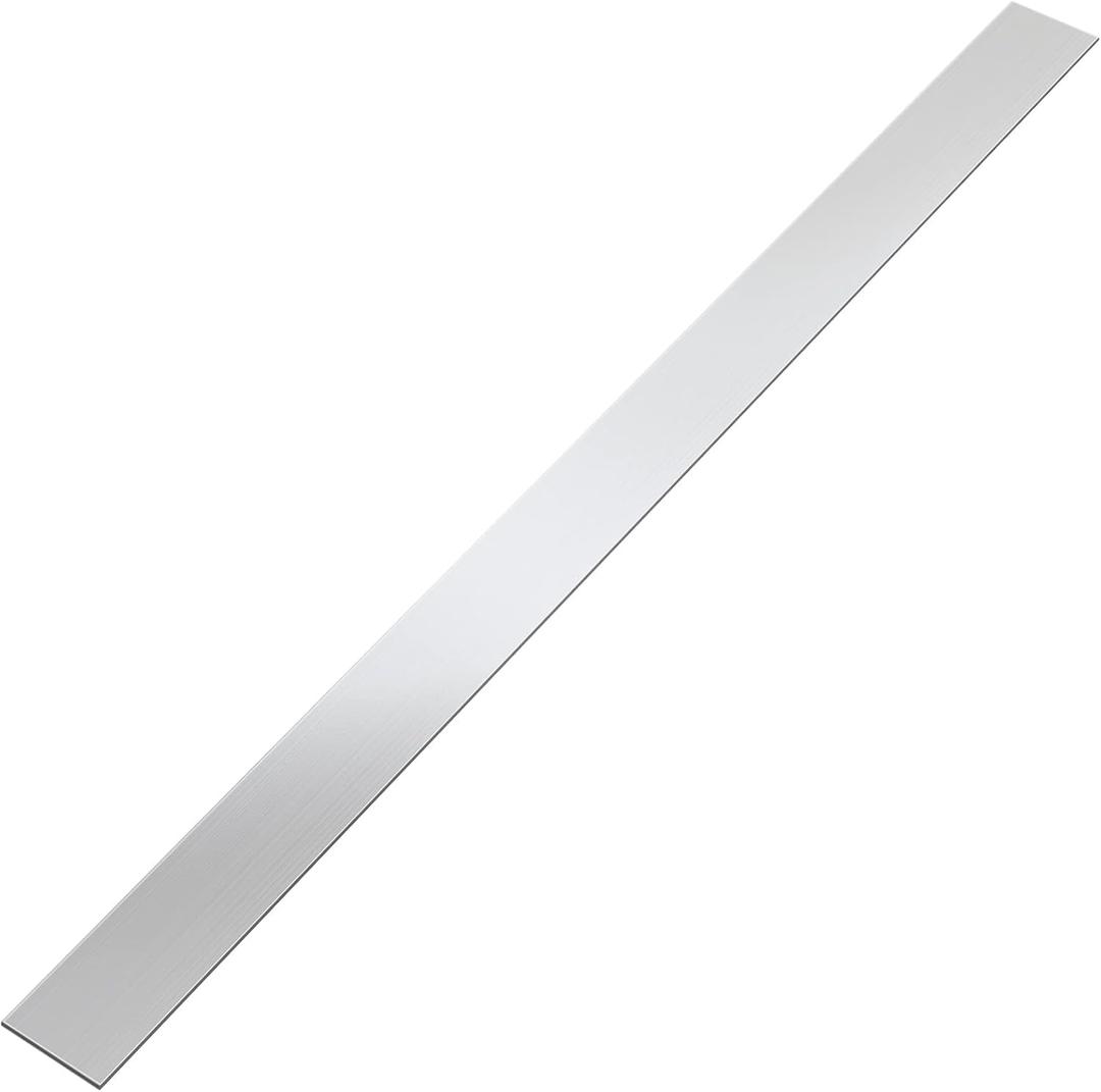 304 Brushed Stainless Steel Finishing Sheet Metal Gap Filler Trim Strip Metal Trim for Home Kitchen Tools (Silver,2 x 30 Inch)
