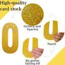 Pre-Strung Gold Glitter Retirement Banner,(No DIY)Funny Retirement Party Decorations,"NO MORE MEETINGS,JUST NAPPING & EATING"farewell banner,Party Supplies, Gifts and Decorations