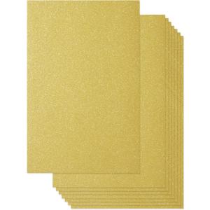 Best Paper Greetings Gold Glitter Card Stock - 24 Sheets, 8 x 12 in, Double-Sided, 250 GSM - Invitation Cardstock, DIY Craft Paper & Card Making