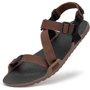 Men's Wide Barefoot Sandals - Minimalist | Zero Drop | Ultralight Trail Running Hiking Sandals Adjustable 