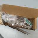 Ivilon Drapery Treatment Window Curtain Rod - Acrylic Ball 1 inch Pole. 48 to 86 Inch. Satin Nickel