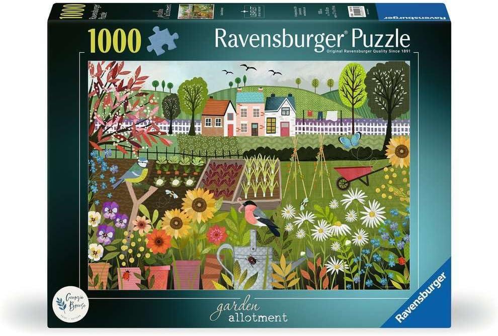 Ravensburger Garden Allotment 1000 Piece Jigsaw Puzzle | Vibrant Garden Artwork | Idyllic Nature Scene | Durable Eco-Friendly Materials