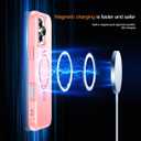Hocase for iPhone 16 Pro Case 6.3", with Magnetic Ring Stand [Compatible with MagSafe] [Military Grade Protection] Slim Shockproof Translucent Protective Phone Case - Pink