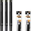 Pilot FriXion Ball Slim 038 Retractable Erasable Gel Ink Pen, Extra Fine Point 0.38mm, Black Ink, 3 Pens & 6 Refills Value Set
