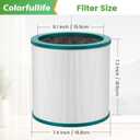 Colorfullife Replacement Air Purifier Filter for Dyson Tower Purifier Pure Cool Link TP01, TP02, TP03, BP01, Compare to Part 968126-032 Pack