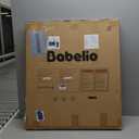 Babelio Baby Gate for Stairs, Kitchen & Doorways, 26-43" W 28" H No Bottom Bar| Easy Installation| One-Handed Operation| Auto-Close| Hardware Mount (Drill Needed) Safety Dog/Pet Gate Indoor (White)