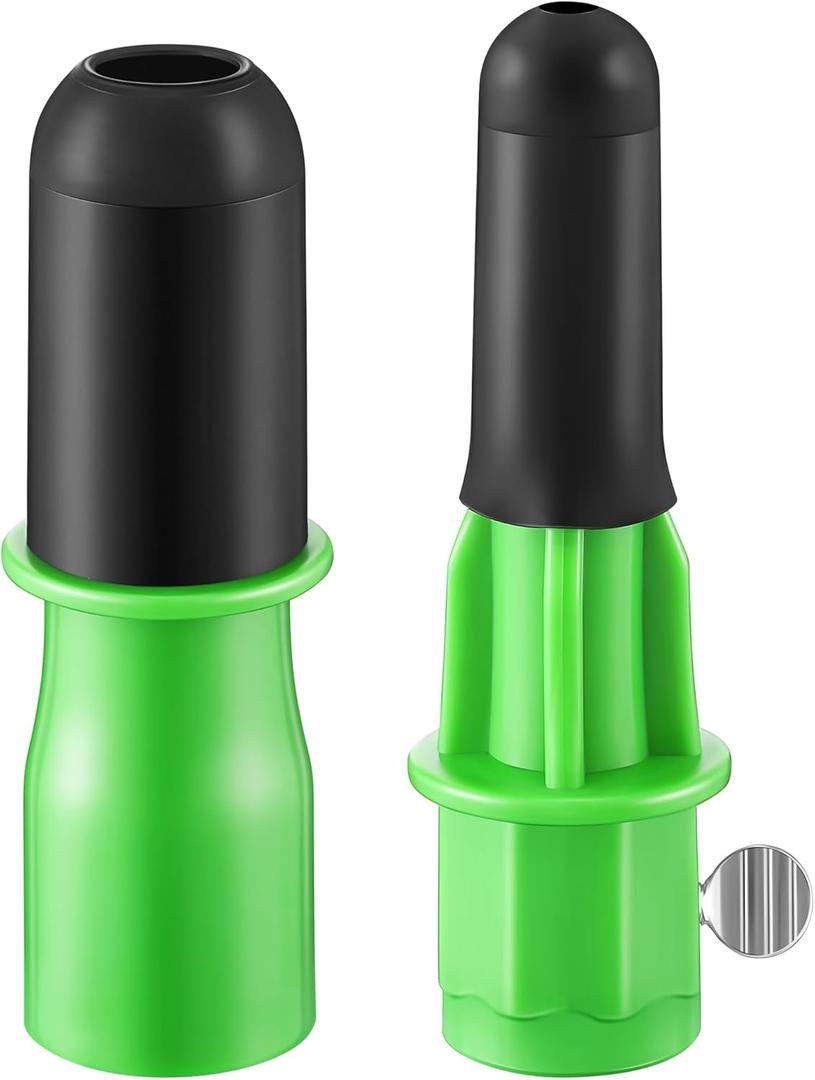 Dreyoo Broken Bulb Changer for High Ceilings, Light Changer for Changing Broken Incandescent and Candelabra Bulbs, Compatible with Standard Threaded Extension Pole, Pole Not Included(Green)