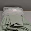 INVGEEXI King Sheet Set - 4 Piece Microfiber King Size Sage Green Sheets Hotel Luxury 1800 Thread Count Bed Sheet 16" Deep Pocket Fitted Sheet, Flat Sheet & 2 Pillowcase, Wrinkle Free Sheets Set