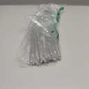 100 Pieces Disposible Plastic Round Top Crystal Swizzle Sticks (Silver)