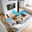 Silent 35dB Tower Fan with Remote and Touch Control, Temperature Display, LED Display, Night Light, 12-Hour Timer, 70 Oscillation, 3 Speed Settings for Home, Bedroom, Office, Indoor