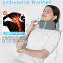 Neck Brace for Neck Pain & Support - Cervical Collar with Soft Nylon-Spandex for Keep Vertebrae Stable & Aligned for Women & Men - Ideal for Sleeping, Working, Neck Injury Recovery (Gray, S)