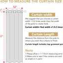 H.VERSAILTEX Linen Blackout Curtain 84 Inches Long for Bedroom/Living Room Thermal Insulated Grommet Linen Look Curtain Drapes Primitive Textured Burlap Effect Window Drapes 1 Panel - Heather Ivory