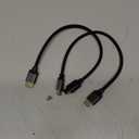 Silkland 1FT Short 10K 8K HDMI 2.1 Cable, (Nylon Braided) Ultra High Speed HDMI Cable [8K@60Hz, 4K@240Hz 144HZ 120Hz] 48Gbps, HDR 10+, eARC, ARC, HDCP 2.2&2.3, Compatible for PS5/Xbox/Roku TV (Grey)