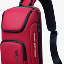 WATERFLY Crossbody Sling Backpack Sling Bag Travel Hiking Chest Bag Daypack (Red)