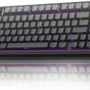 AULA F75 Pro Wireless Mechanical Keyboard,75% Hot Swappable Custom Keyboard with Knob,RGB Backlit,Pre-lubed Reaper Switches,Side Printed PBT Keycaps,2.4GHz/USB-C/BT5.0 Mechanical Gaming Keyboards